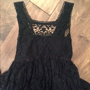 Black lace dress